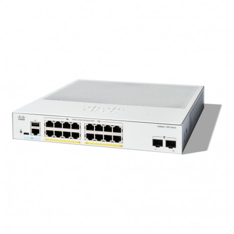 CISCO võrgulüliti Catalyst 1300 16-pordiline GE Full PoE 2x1G SFP