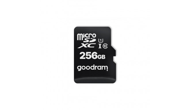 GoodRam Memory Card 256GB microSDXC kl. 10 UHS-I 100 / 10 MB/s + adapter