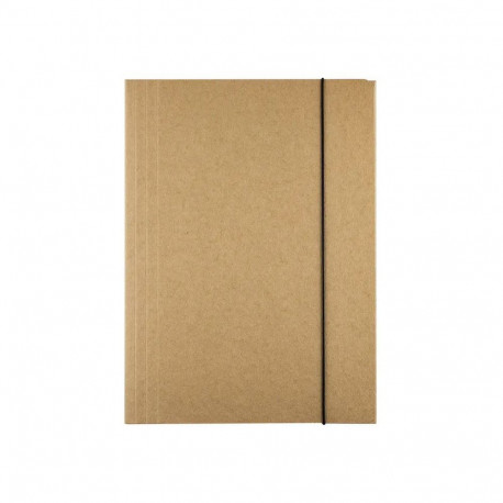 Kartongmapp kummiga A4 naturaalne beež