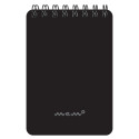 Notepad in spiral binding A7 MEMO square 60 sheets black