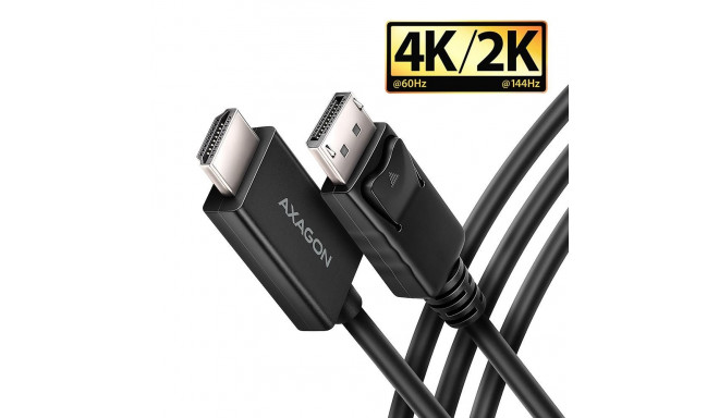 CABLE DP TO HDMI 1.8M/RVD-HI20C2 AXAGON