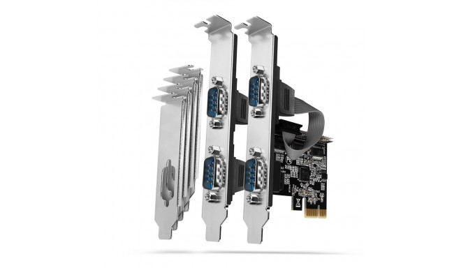 NET CARD PCIE 250KBPS 4PORT/SP&LP PCEA-S4N AXAGON
