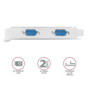 NET CARD PCIE 2PORT 250KBPS/SP&LP PCEA-S2N AXAGON