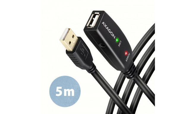 Axagon pikenduskaabel USB 2.0 Active 5m (ADR-205)