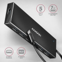 I/O HUB USB-C 7PORT FLAT/0.3M HUE-F7C AXAGON