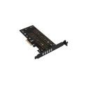SSD ACC ADAPTER NVME/SATA/M.2/PCIE SP&LP PCEM2-DC AXAGON