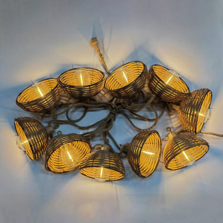 Party lights CHARM 10-LED bulbs / 4,5m, warm white light