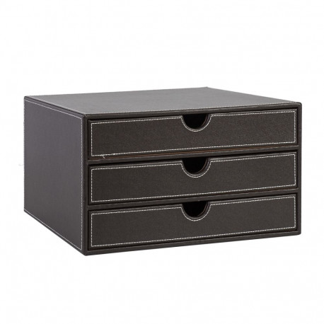 Document drawer WALTER 25x33xH18cm, dark brown