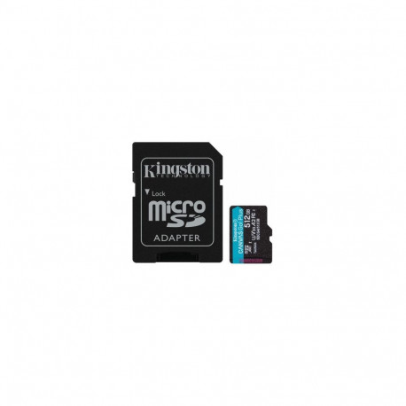 KINGSTON 512 GB MICROSDXC CANVAS GO! PLUS GEN4 200 MT/S A2 U3 V30 CARD + ADAPTER