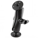 RAM MOUNTS MEDIUM KIINNITYSVARSI + 2X D-KOKO 2.25" KUULA PYÖREÄ 3.68" ALUSTA