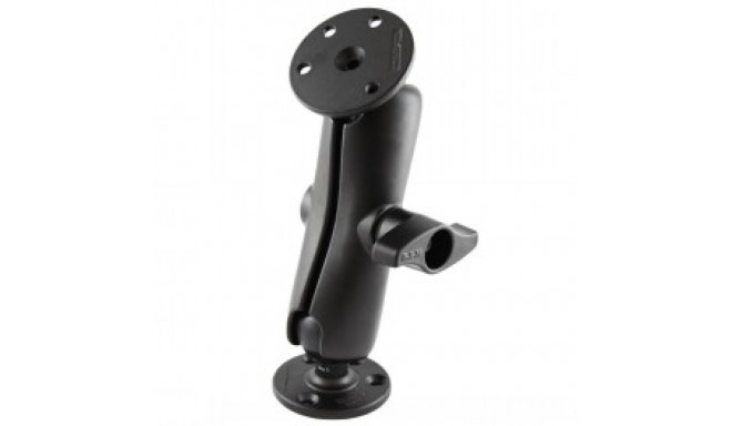 RAM MOUNTS MEDIUM KIINNITYSVARSI + 2X D-KOKO 2.25" KUULA PYÖREÄ 3.68" ALUSTA