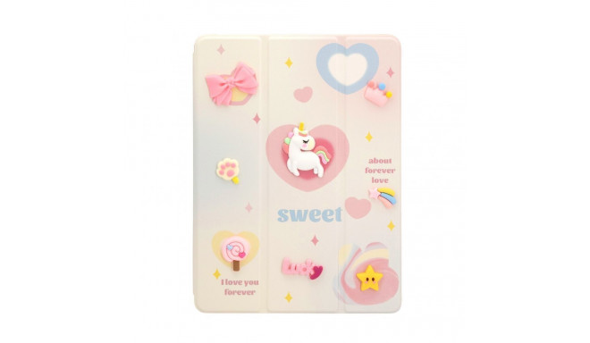 iLike Galaxy Tab A8 10.5 (2021) Tablet Case Design SM-X200/SM-X205 Unicorn White