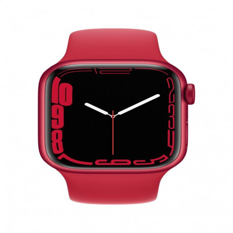 Apple Watch Series 7 GPS, 41mm (PRODUCT)RED Aluminium Case with Sport Band - Regular (PRODUCT) Red