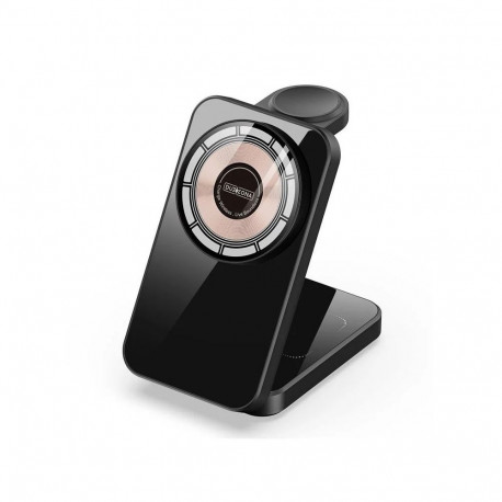 Duzzona W17 3-in-1 Wireless Charger Stand with MagSafe 15W Black