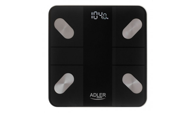 Adler Smart Bathroom Scale | AD 8186b | Maximum weight (capacity) 180 kg | Accuracy 100 g | Body Mas