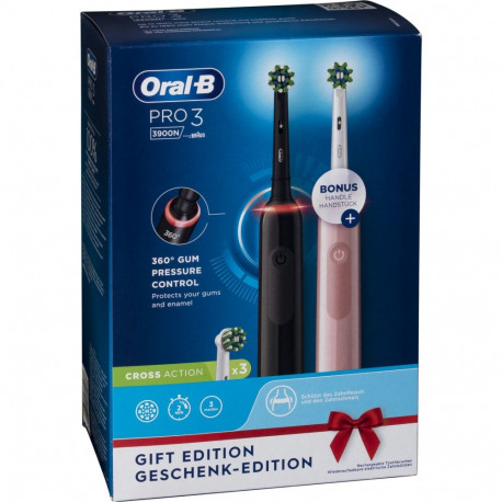 Braun Oral-B Pro 3 3900N Gift Edition Black/Pink