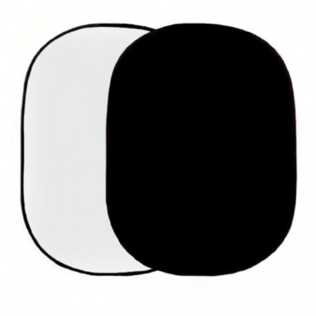 Falcon Eyes background R-1482WB 148x200cm, white/black