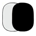 Falcon Eyes background R-1482WB 148x200cm, white/black