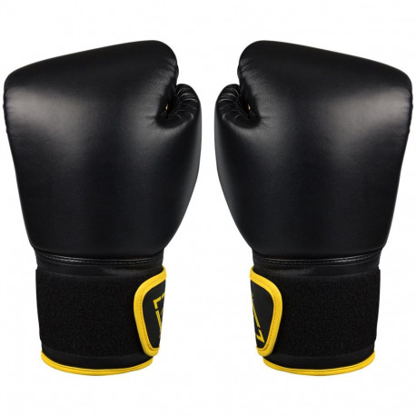 Boxing gloves AVENTO 41BN 10oz black PU leather