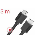 Hama Kõrgsageduseline HDMI Kaabel 3m 4K Ultra HD HDR Ethernet Must