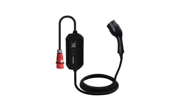 EV Laadimise Portatiivne Tüüp 2 Laadija 5m Kaabel Reguleeritav 8A–16A 11 kW 3-Faas IP66 Must