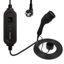 EV Charge Portable Type 2 Laadija 5m 3.6 kW Reguleeritav 6A–16A 1-Phase IP65 Must
