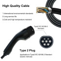 EV Charge Portable Type 2 Laadija 5m 3.6 kW Reguleeritav 6A–16A 1-Phase IP65 Must