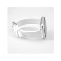 Connect T-Buckle Silikoon Loop Rihm 22mm (M/L 130mm) Valge