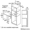 Bosch integreeritav mikrolaineahi BFL523MS0