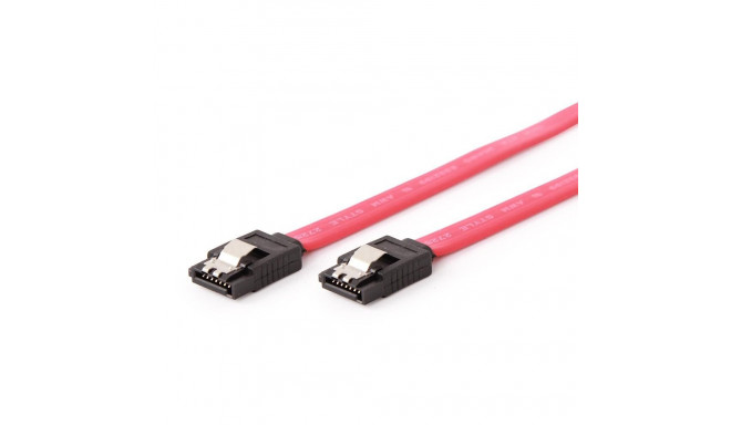 Gembird Serial ATA III 50 cm Data Cable  metal clips  red
