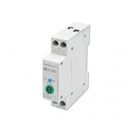 WiFi DIN rail relay with electricity meter 63A