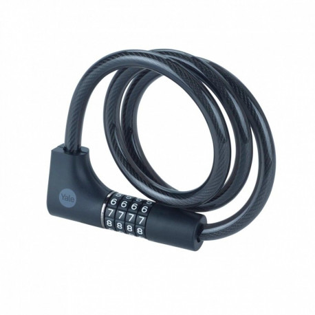 Bike cable with combination lock and key