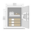 Basic safe YEC office with alarm