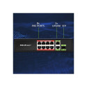 SWITCH 8x RJ45 PoE 2x RJ45 Uplink 1x SFP