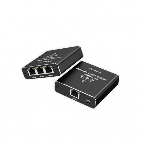 Etherneti mini jagaja switch 1x3 RJ45 USB C