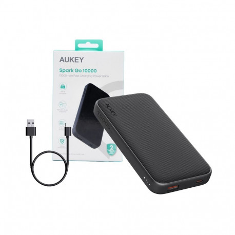 AUKEY PB-Y46 akupank 10000 mAh 2xUSB 15W LED