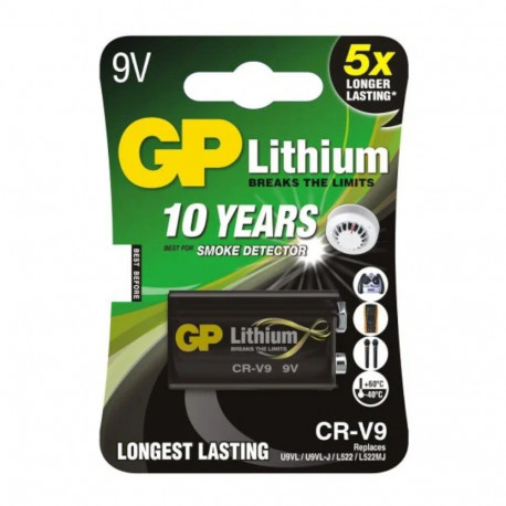 GP liitiumpatarei L522/LA522/6F22 9V blisterpakend 1tk