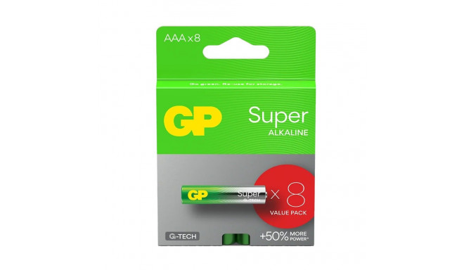 ALKALINE BATTERIES LR03 /AAA GP SUPER 8PCS.