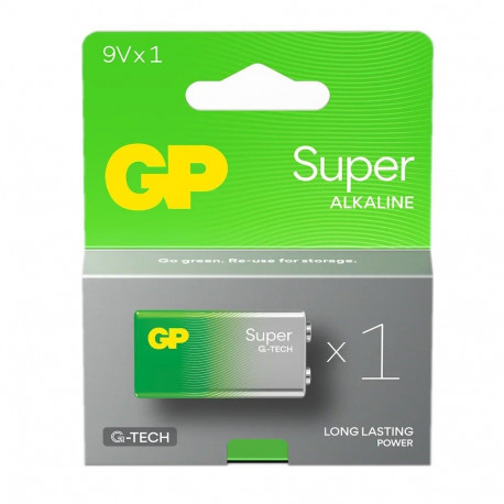 SUPER alkaliumpatarei 6LR61 9V 1tk