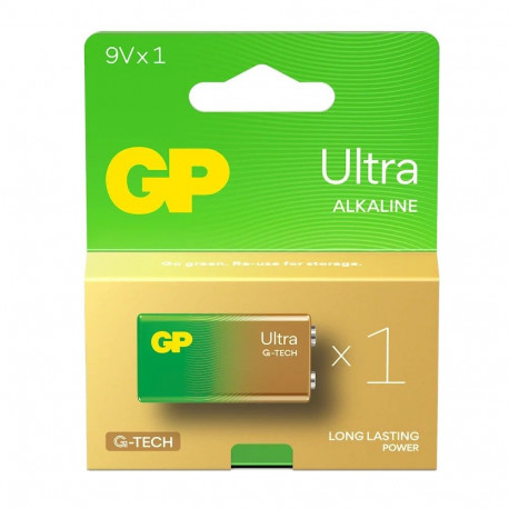 ULTRA alkaliumpatarei 6LR61 9V, 1pcs