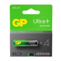 Alkaline batteries LR6/ AA GP ULTRA+ 4PCS.