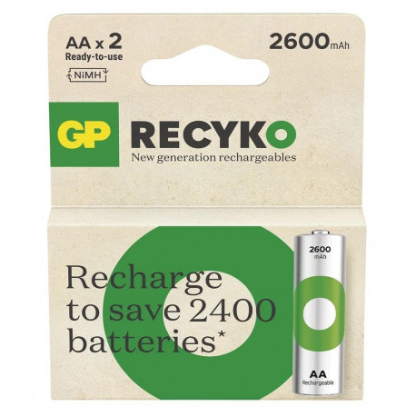 Batteries R6/AA NI-MH 2 600mAh blister 2pcs.