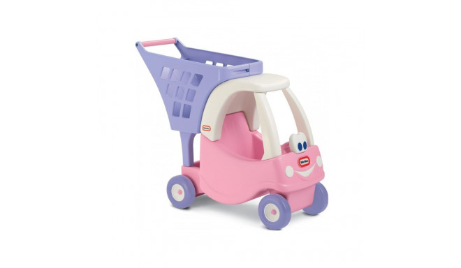 Pink trolley with shopping basket