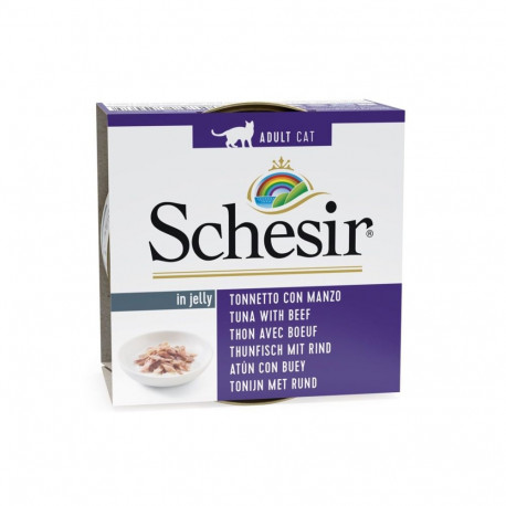 Wet Cat Food - Schesir Tuna with Beef in Jelly 85g