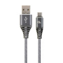 USB Cable - Gembird 1.8m USB 2.0 A to C 480 Mbit/s 2.1 A Grey, White