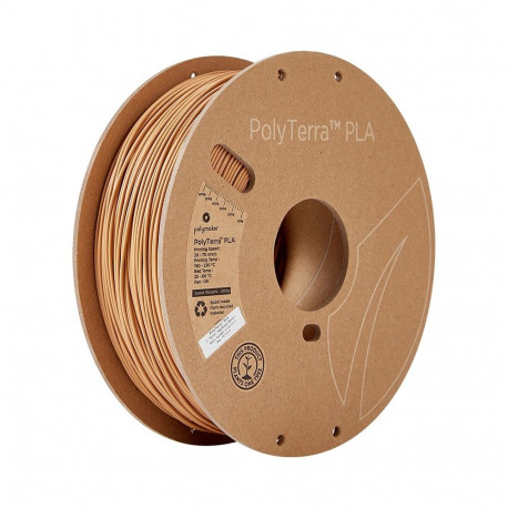 PLA filament 3D-printerile Polymaker PolyTerra, Wood Brown,  pruun, 1,75mm, 1kg