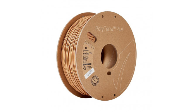 PLA filament 3D-printerile Polymaker PolyTerra, Wood Brown,  pruun, 1,75mm, 1kg