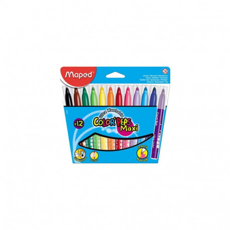 Viltpliiatsid Color Peps Jumbo 12värvi, pestav, Maped