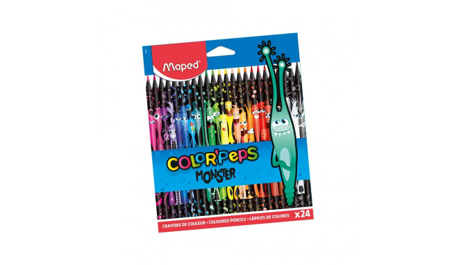Värvipliiats ColorPeps Monster 24värvi, Maped