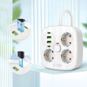 TECH-PROTECT PCS3X4 POWER STRIP 2 USB & 2 TYPE-C & 3 SOCKET 200CM WHITE